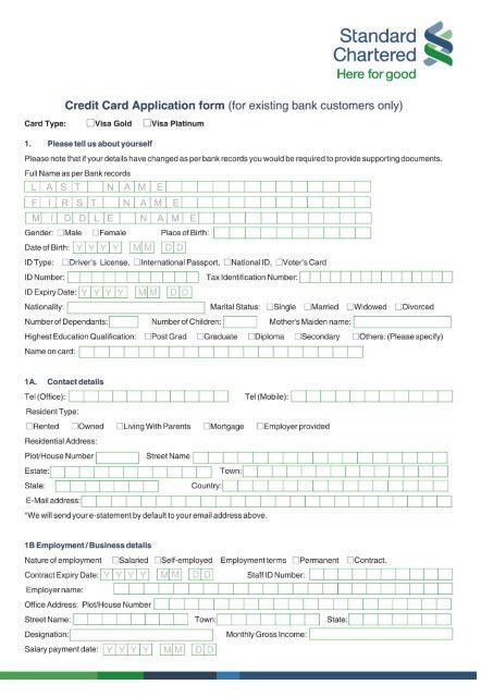 standard bank id card application